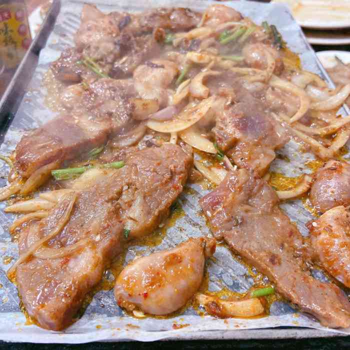 东北苗哥烤肉-"「牛肉」「猪颈肉」「烤五花肉」「莲藕」每.