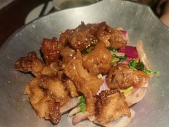 蒜香蜜汁排骨-绿茶餐厅(华联万柳店)