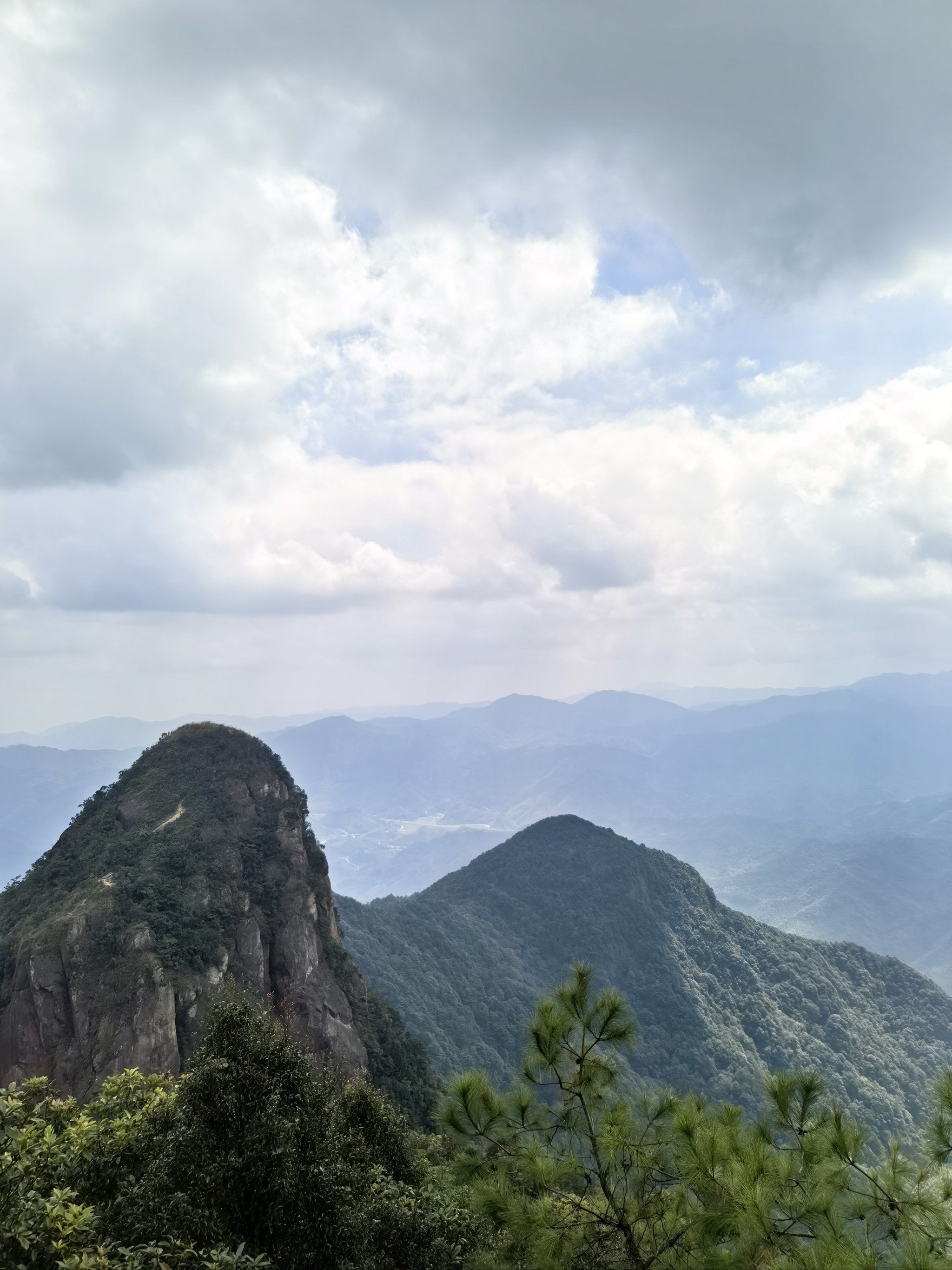 从化十登之鸡枕山,山高,风景如画,登高望