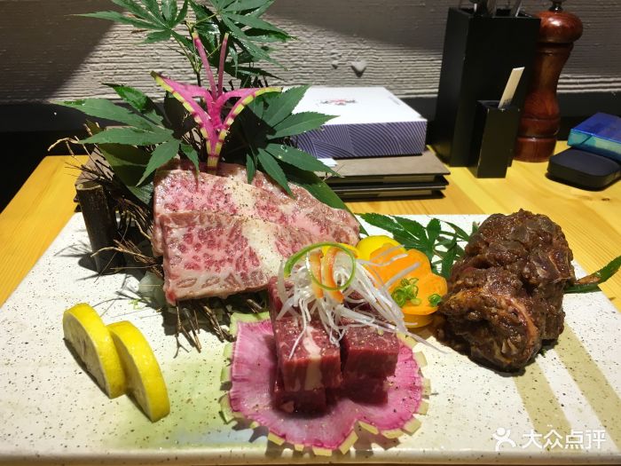 一木本炙-牛肉三味拼盘图片-瑞安美食-大众点评网