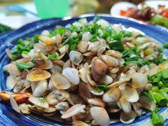 姜葱炒海瓜子-胖大嫂渔家排档·全海景餐厅(渔村店)