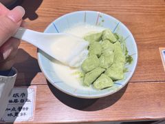 抹茶麻薯奶冰-李百蟹·江南蟹黄面·河景餐厅(夫子庙总店)