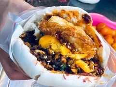 蛋黄菜夹饼-清真马乐贝腊牛肉蛋黄菜夹馍(马蓉洒金桥店)