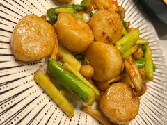 烧汁白玉菇炒带子-尚一汤·粤菜海鲜(汇智国际商业中心店)