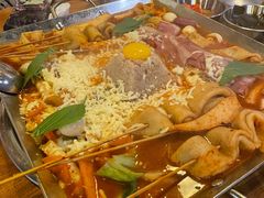 鱼饼火山炒年糕-包装马车·韩国料理·포장마차