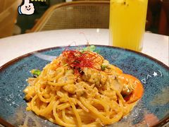 芝士蘑菇鲜虾意大利面-BE BRIGHT KITCHEN(正佳广场店)