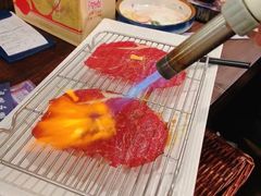 铺天盖地顶级澳牛肉火焰寿司-仙隐小鹿中華の日料(正弘城店)