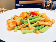 烧汁白玉菇炒带子-尚一汤·粤菜海鲜(环球港店)