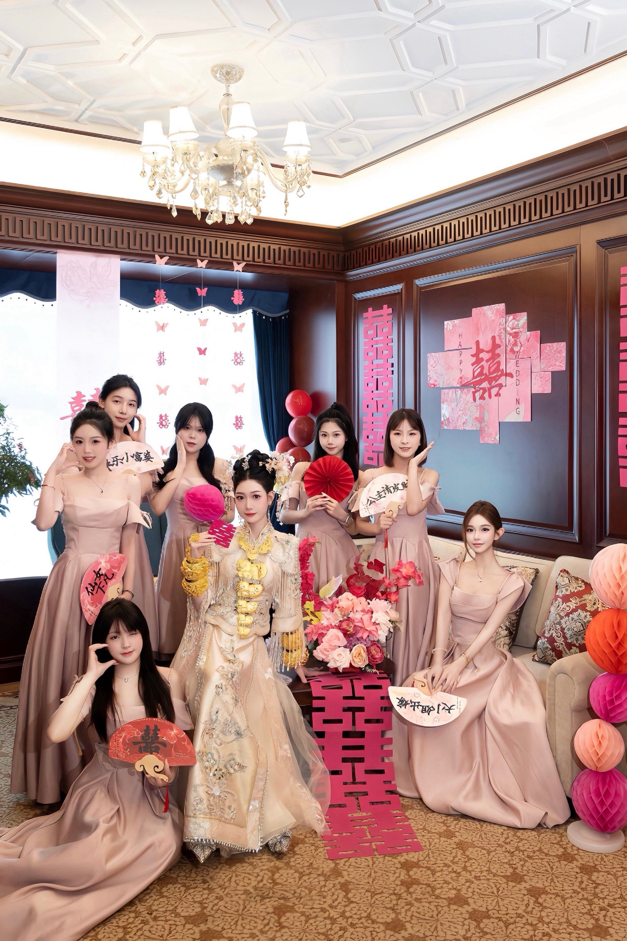女明星婚礼现场💒这才是真正的完颜团✨