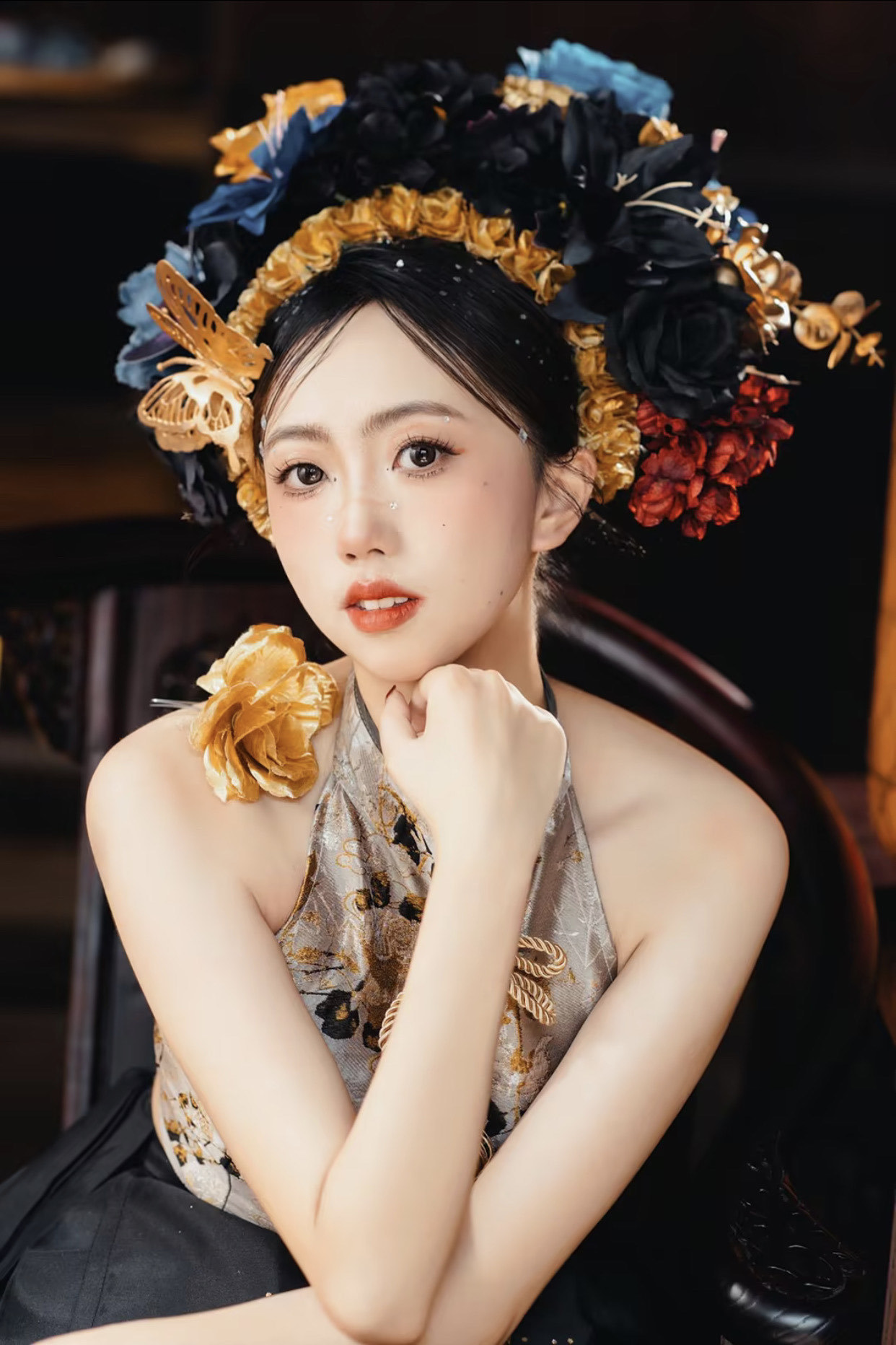 美爆炸的黑金簪花🌹