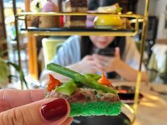 三文鱼芦笋面包-北京古城老院厉晓麟精致菜