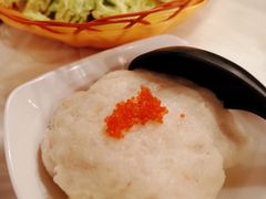 蟹籽鲜虾滑-鲜入围煮花胶鸡海鲜火锅