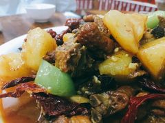 新疆大盘鸡-清真新疆叶尔羌烤肉店(新香洲店)
