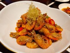 传统油爆虾-杭州西子湖四季酒店·金沙厅