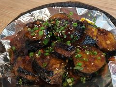 日式铁板酿茄子-粤仔湾砂锅粥(广益哥伦布店)