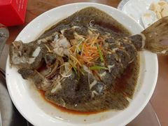 清蒸多宝鱼-四海鲜渔家菜(黄金海岸店)