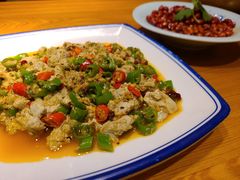 双椒臭豆腐-丁记盐蘸牛肉·新杭菜(河东路店)