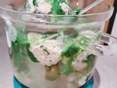 清汤荠菜肉丸子-大鹏饭店·金陵家宴(奥体中心店)