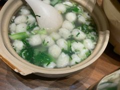 鲜嫩黄花鱼丸汤-将相和·海鲜蒸饺大连菜