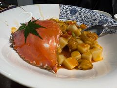 梭子蟹炒年糕-山外山·林语花园餐厅