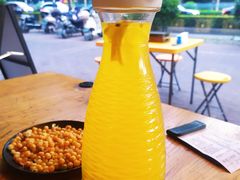 百香果汁-路边摊小炉子烧烤