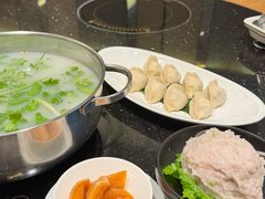 芫茜皮蛋汤底-协成海鲜火锅(情侣路店)