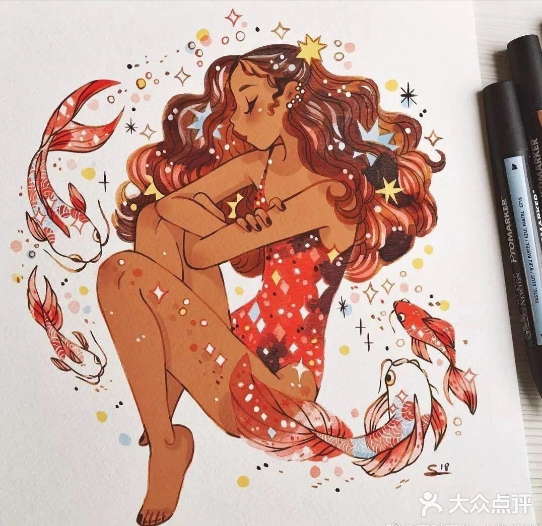 😍😍😍美得不要不要的手绘美女插画