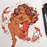 😍😍😍美得不要不要的手绘美女插画