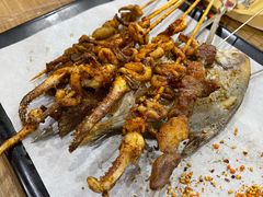鱿鱼须-宝记烧烤·碳锅羊肉·羊蝎子火锅·夜食社(文体路创始店)