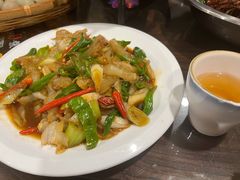牛筋炒辣椒-洪沟崖张记炒鸡店(聚才路店)