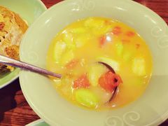 笋干丝瓜番茄汤-虎哥私房菜(馒头山店)