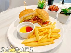 芝士牛肉汉堡-about(丹霞庄店)