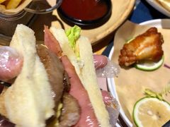双层猪扒蛋总汇三明治-遇见西木美式餐厅(体育路店)