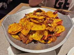干锅土豆片-茅庐川菜(济宁万达店)