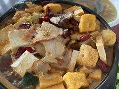 砂锅炖豆腐-北京龙庆四季香农家饭庄·灶台鱼·碳烤虹鳟鱼(龙庆峡店)