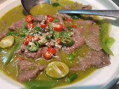 酸笋泉水滑牛肉-吕氏疙瘩汤·海鲜新鲁菜(凯德mall新都心店)