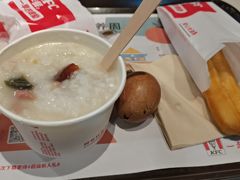 瘦肉粥热浆太阳蛋餐-肯德基(布吉老街店)