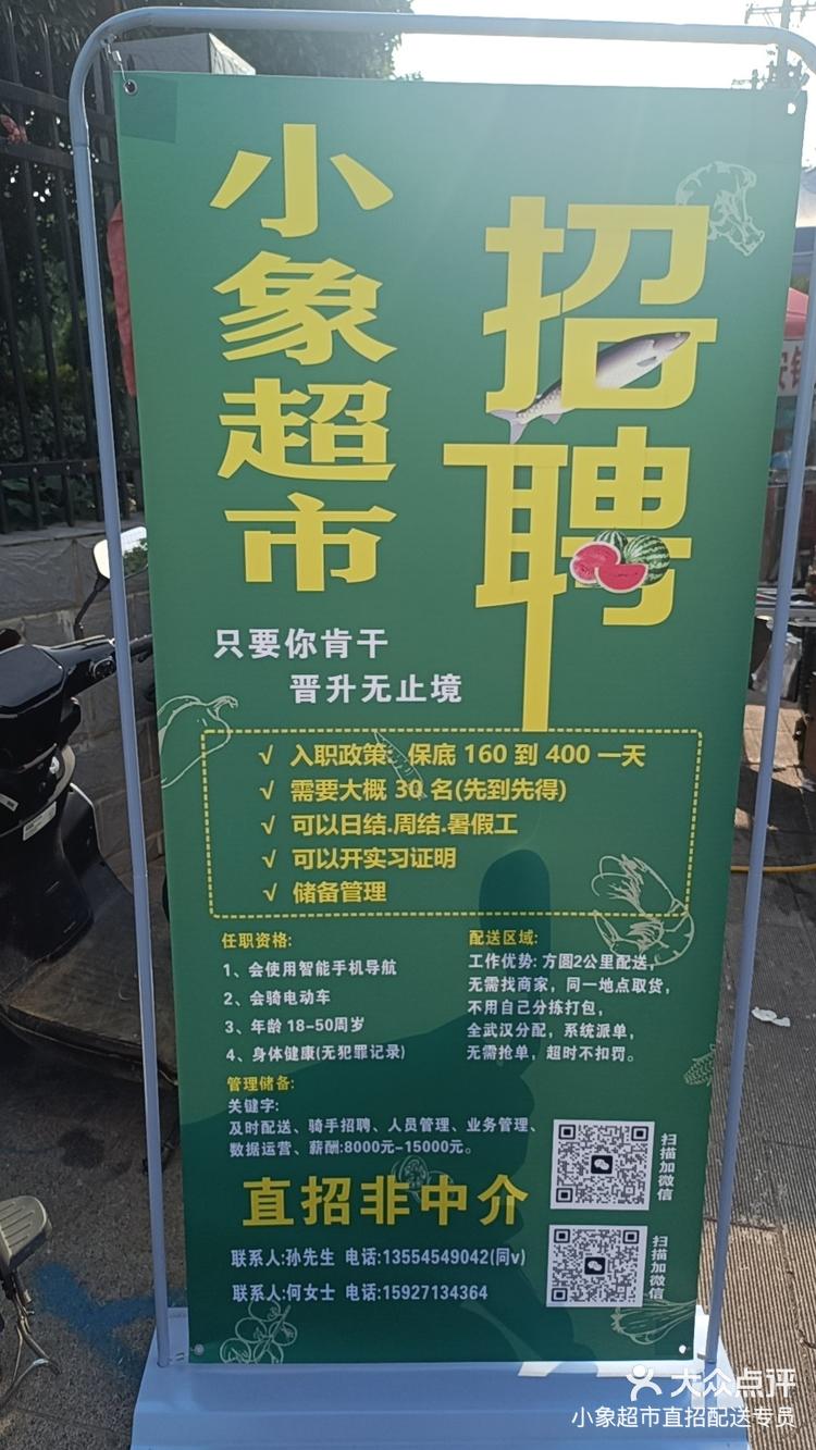 小象超市直招配送专员 6月16日 15:22 关注 直聘水果生鲜专送 #专送