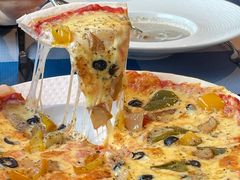 素食披萨-香格里拉鱼跃地中海西餐厅·牛排披萨