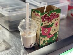 蝶豆腐花茉莉奶茶-隐象老挝咖啡手标泰奶