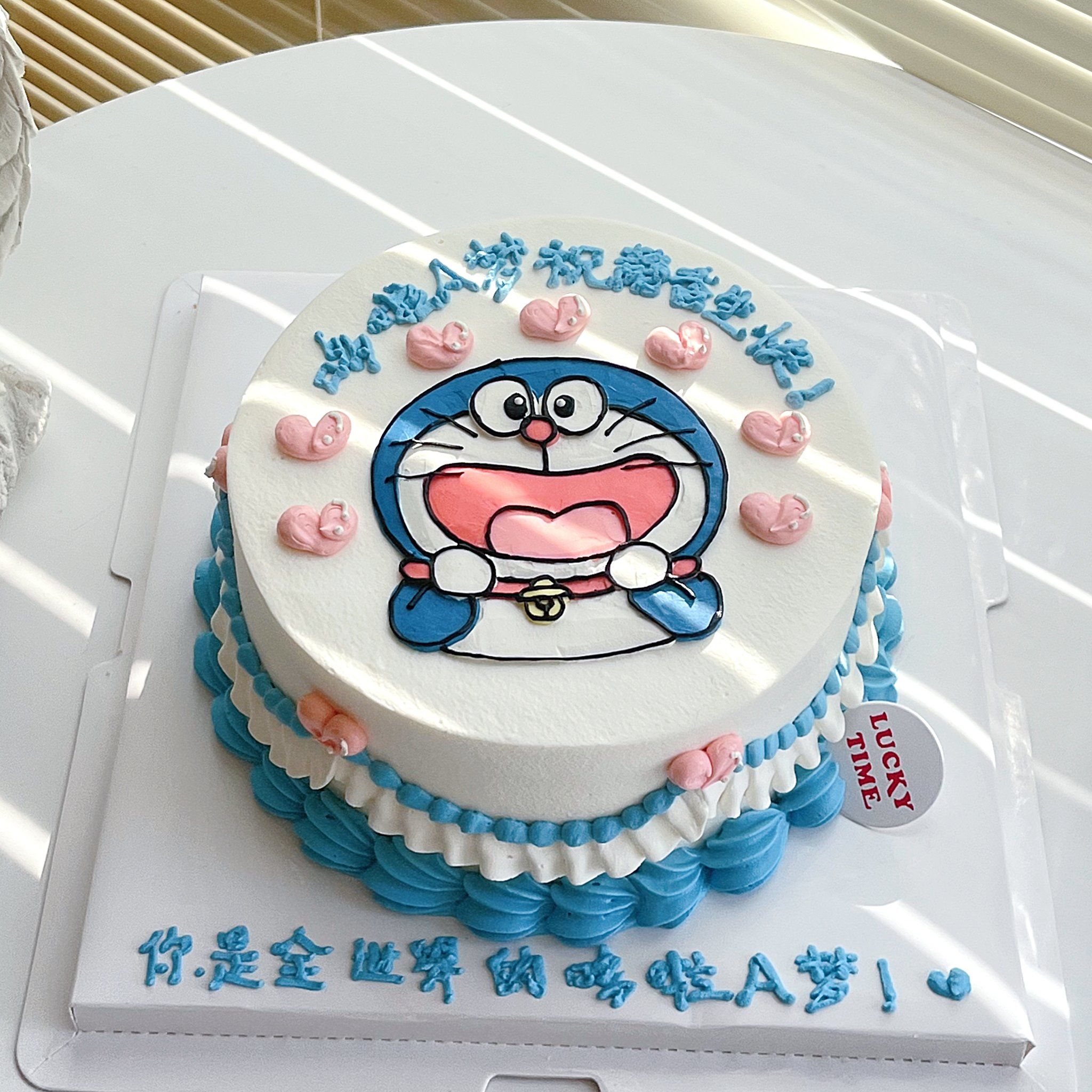 蓝胖子哆啦a梦生日蛋糕