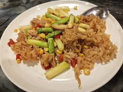 芦笋炒绣球菌-松峰素食