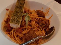 烩牛肉丸蘑菇意大利面-bluefrog蓝蛙(水游城店)