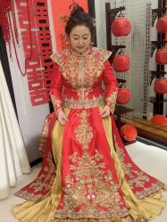 -懿沉香中式嫁衣礼服秀禾服龙凤褂马来褂旗袍总店