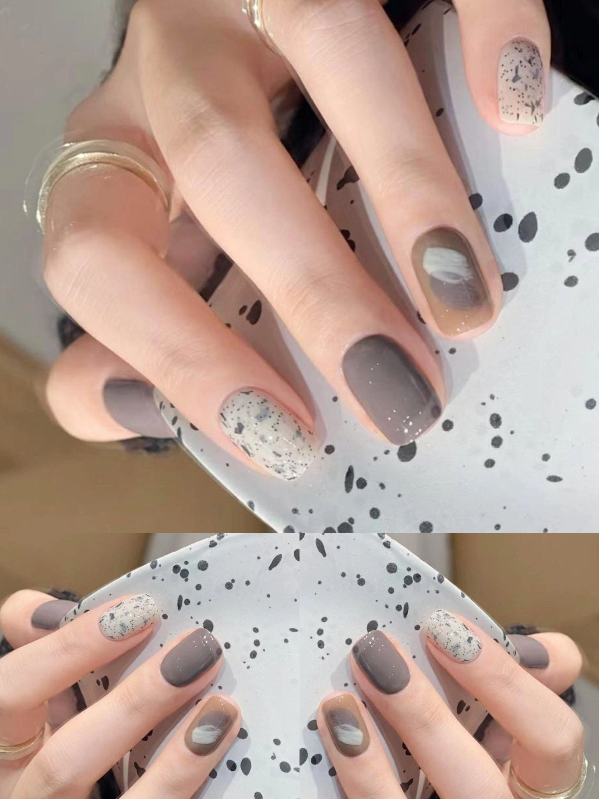 秋季新款显白显嫩气质高雅美甲167