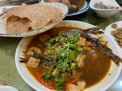 辣椒昂刺鱼烧豆腐-洪泽老鱼馆(清浦店)