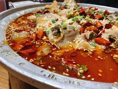 -东来菜馆•手抓海鲜家常菜•海鲜锅贴(鸽子窝店)