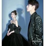 黑色光影婚纱照