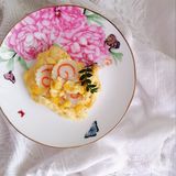 🌸颜值口味双高[爱心]黄椒鱼板🍥炒蛋🥚