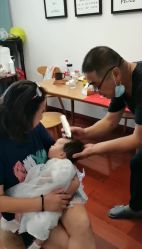 -凤鸣笔庄婴儿满月理发胎毛笔制作
